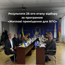 25-й етап відбору за програмою «Житлові приміщення для ВПО» відбувся! 